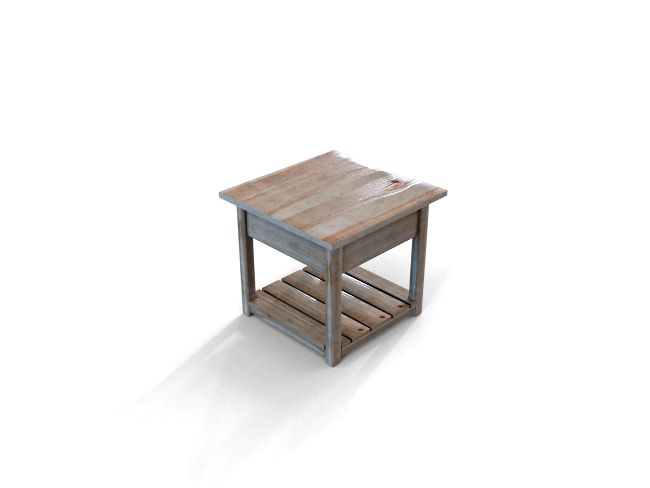 Simple Wooden Bed by teddpermana 3DOcean